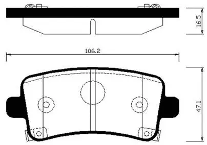 Brake Pad Set, disc brake (HP2025)