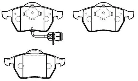 Brake Pad Set, disc brake (HP8536)