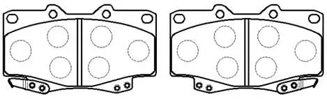 Brake Pad Set, disc brake (HP5200)
