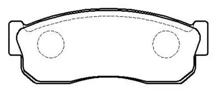Brake Pad Set, disc brake (HP8372)