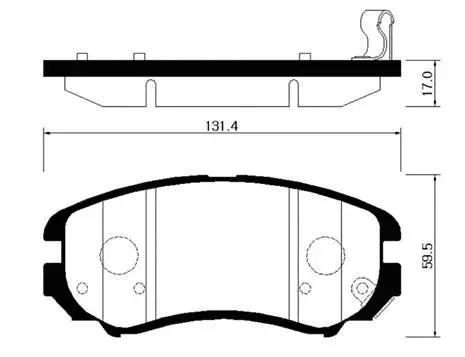 Brake Pad Set, disc brake (HP0037)