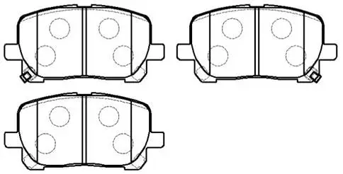 Brake Pad Set, disc brake (HP5097)
