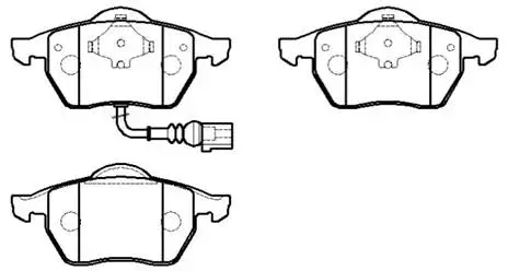 Brake Pad Set, disc brake (HP9471)