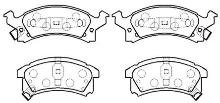 Brake Pad Set, disc brake (HP5117)