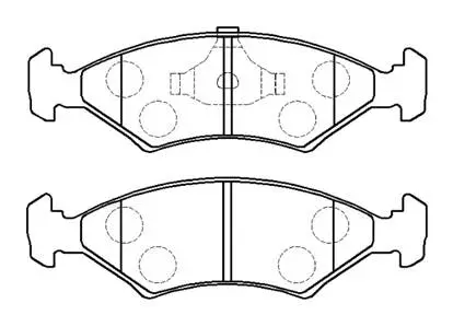 Brake Pad Set, disc brake (HP9186)