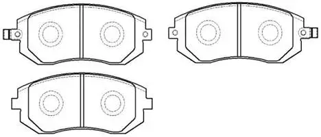 Brake Pad Set, disc brake (HP8422)