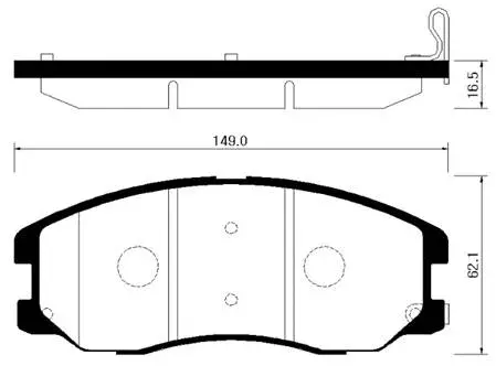 Brake Pad Set, disc brake (HP2017)