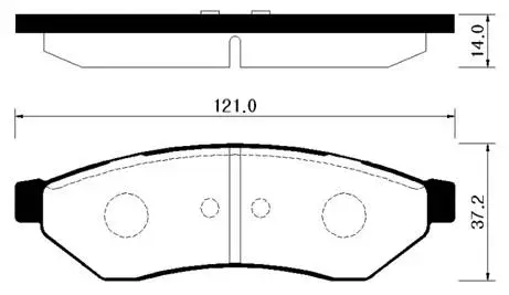 Brake Pad Set, disc brake (HP2018)