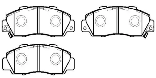 Brake Pad Set, disc brake (HP5009)