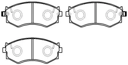 Brake Pad Set, disc brake (HP9026)