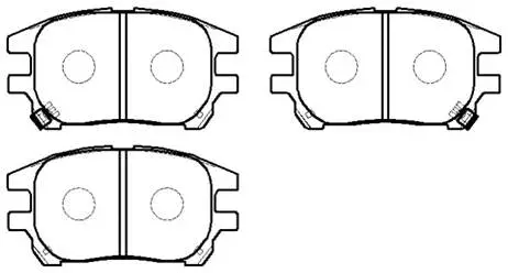 Brake Pad Set, disc brake (HP5204)