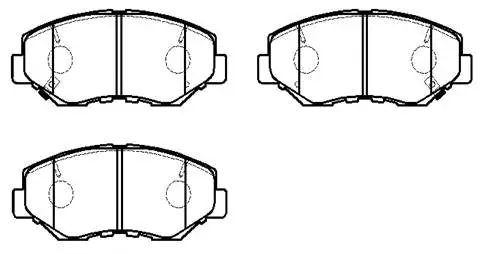 Brake Pad Set, disc brake (HP5096)