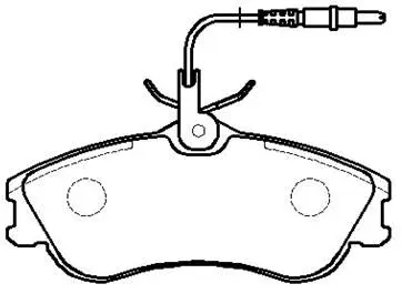 Brake Pad Set, disc brake (HP9545)