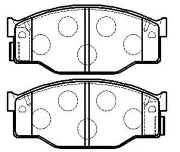 Brake Pad Set, disc brake (HP8191)