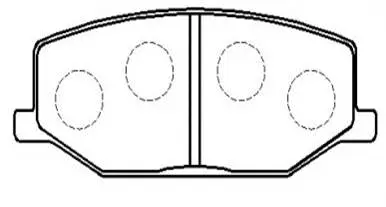Brake Pad Set, disc brake (HP8448)