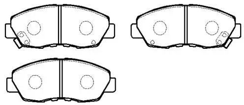 Brake Pad Set, disc brake (HP5041)