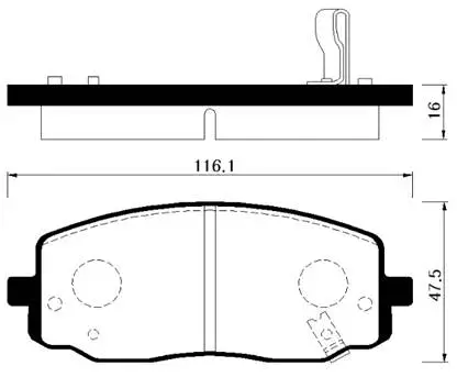 Brake Pad Set, disc brake (HP1025)