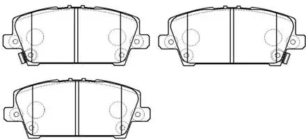 Brake Pad Set, disc brake (HP9245)