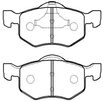 Brake Pad Set, disc brake (HP5155)