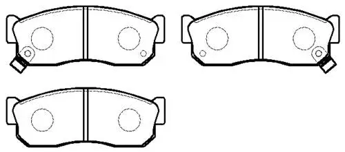 Brake Pad Set, disc brake (HP5057)