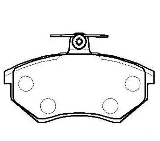 Brake Pad Set, disc brake (HP8421)