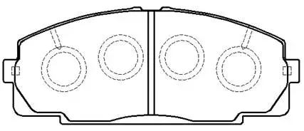 Brake Pad Set, disc brake (HP9109)