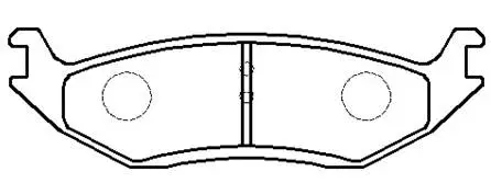 Brake Pad Set, disc brake (HP9677)