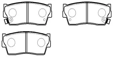 Brake Pad Set, disc brake (HP8445)