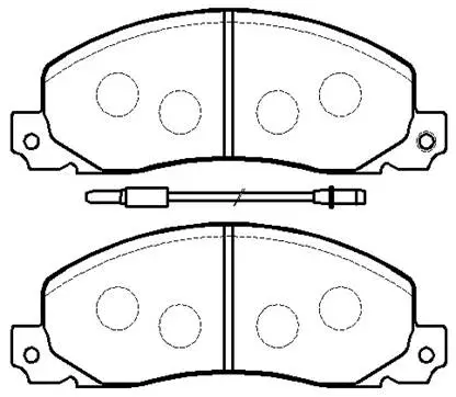 Brake Pad Set, disc brake (HP9524)