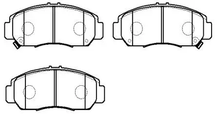 Brake Pad Set, disc brake (HP5085)