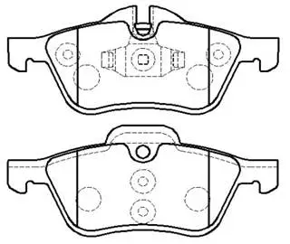 Brake Pad Set, disc brake (HP5260)