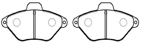 Brake Pad Set, disc brake (HP5100)
