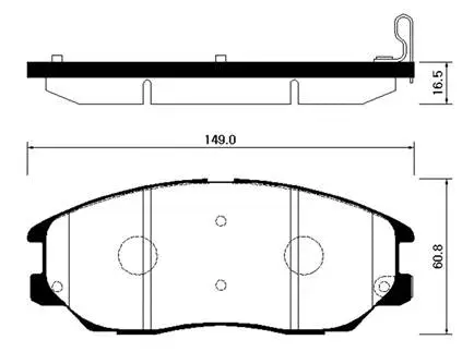 Brake Pad Set, disc brake (HP0016)