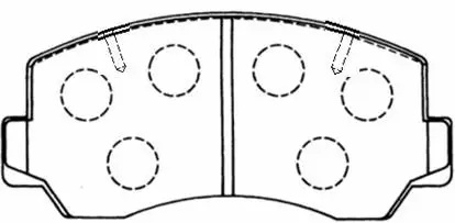 Brake Pad Set, disc brake (HP8455)