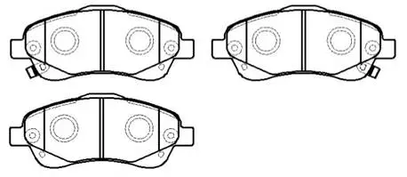 Brake Pad Set, disc brake (HP9150)