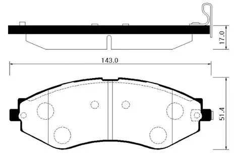 Brake Pad Set, disc brake (HP2012)
