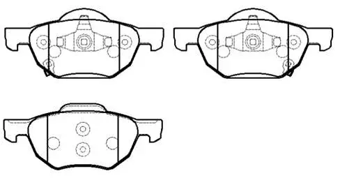Brake Pad Set, disc brake (HP9241)