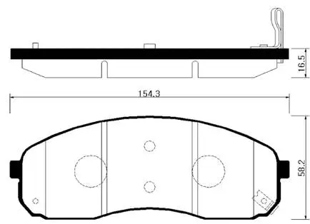 Brake Pad Set, disc brake (HP1032)