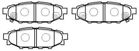 Brake Pad Set, disc brake (HP8433)