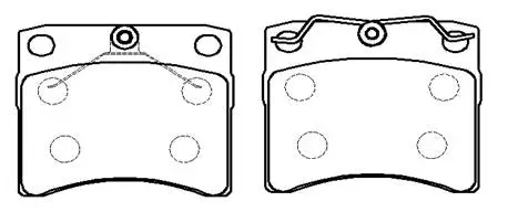 Brake Pad Set, disc brake (HP9840)