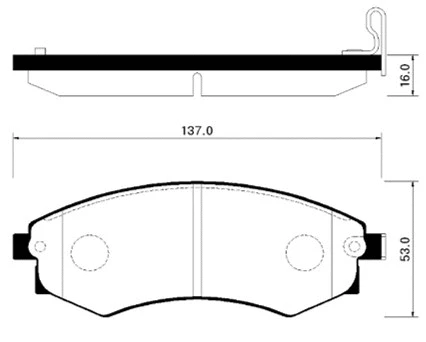 Brake Pad Set, disc brake (HP0010)