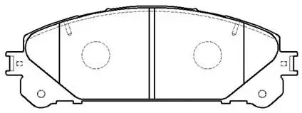 Brake Pad Set, disc brake (HP5264)