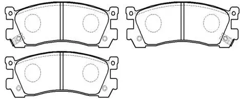 Brake Pad Set, disc brake (HP8249)