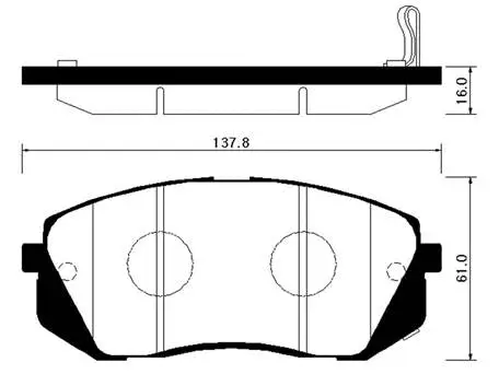Brake Pad Set, disc brake (HP1040)