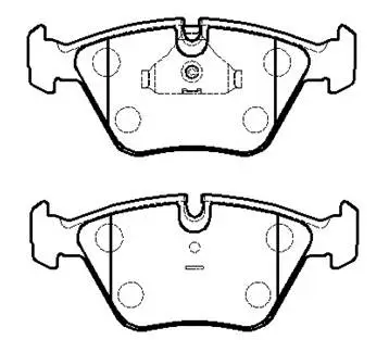 Brake Pad Set, disc brake (HP9826)