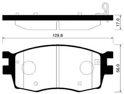 Brake Pad Set, disc brake (HP1034)
