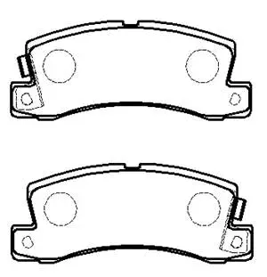 Brake Pad Set, disc brake (HP9105)