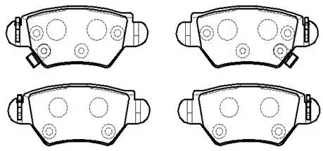 Brake Pad Set, disc brake (HP5136)