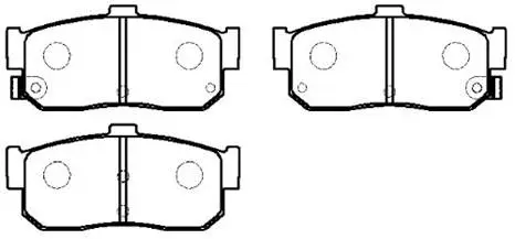Brake Pad Set, disc brake (HP8351)