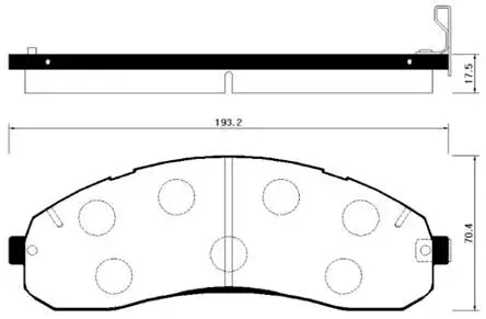 Brake Pad Set, disc brake (HP1016)